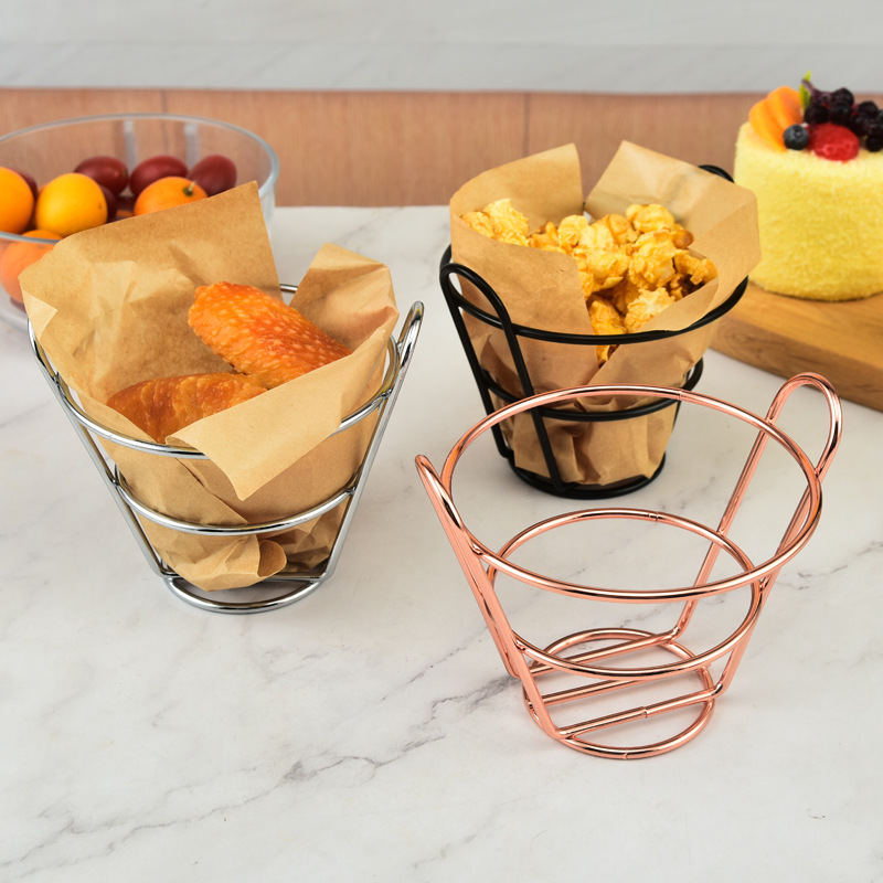 Food Snacks With Iron - Cesta pequeña de hierro para alimentos,