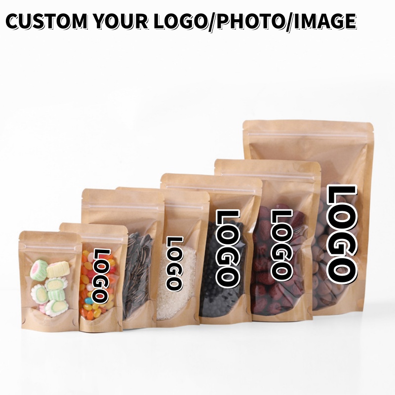 Food Halloween Snacks - 100 Bolsas de Papel Kraft con