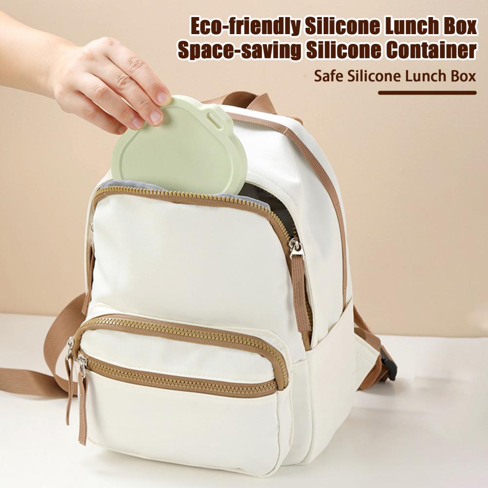 Food Snacks For Hiking - Cuenco plegable de silicona, contenedor hermético