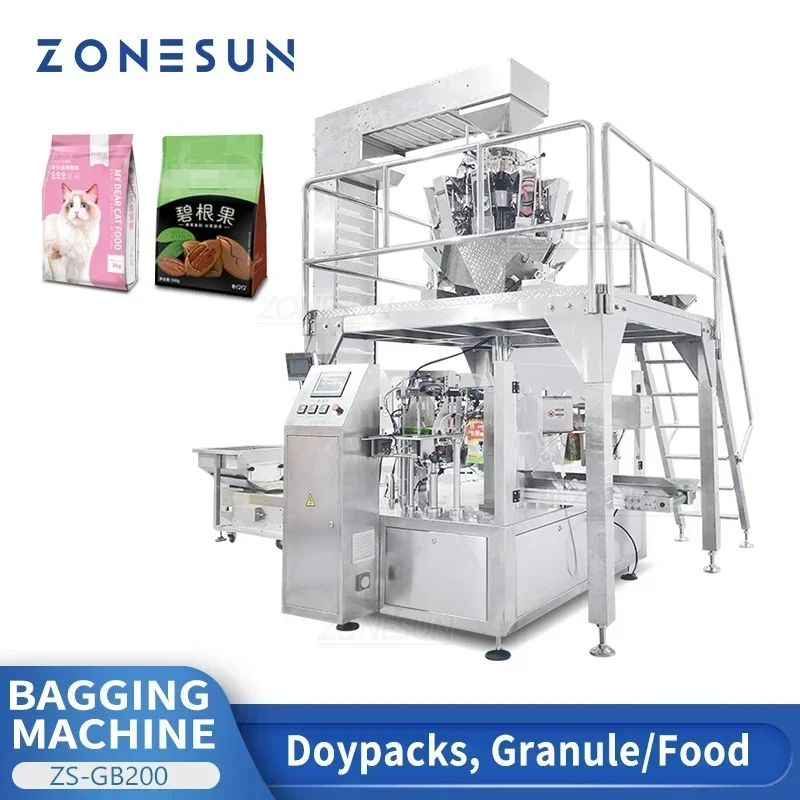 ZONESUN ZS-GB200 Máquina autom - Food Snacks Packets reseña y precio