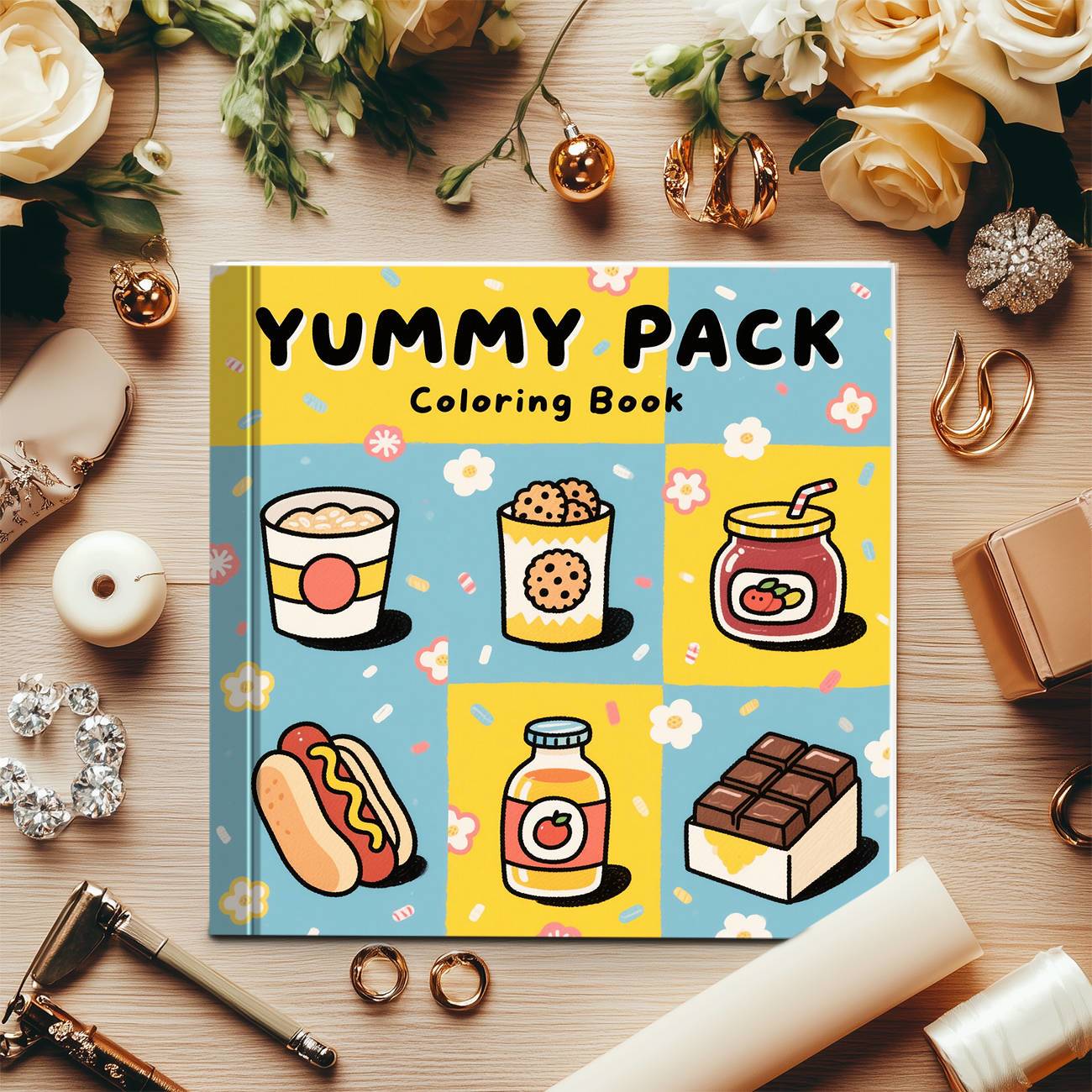 Libro para colorear Yummy Pack - Yummy Food Snacks reseña y precio