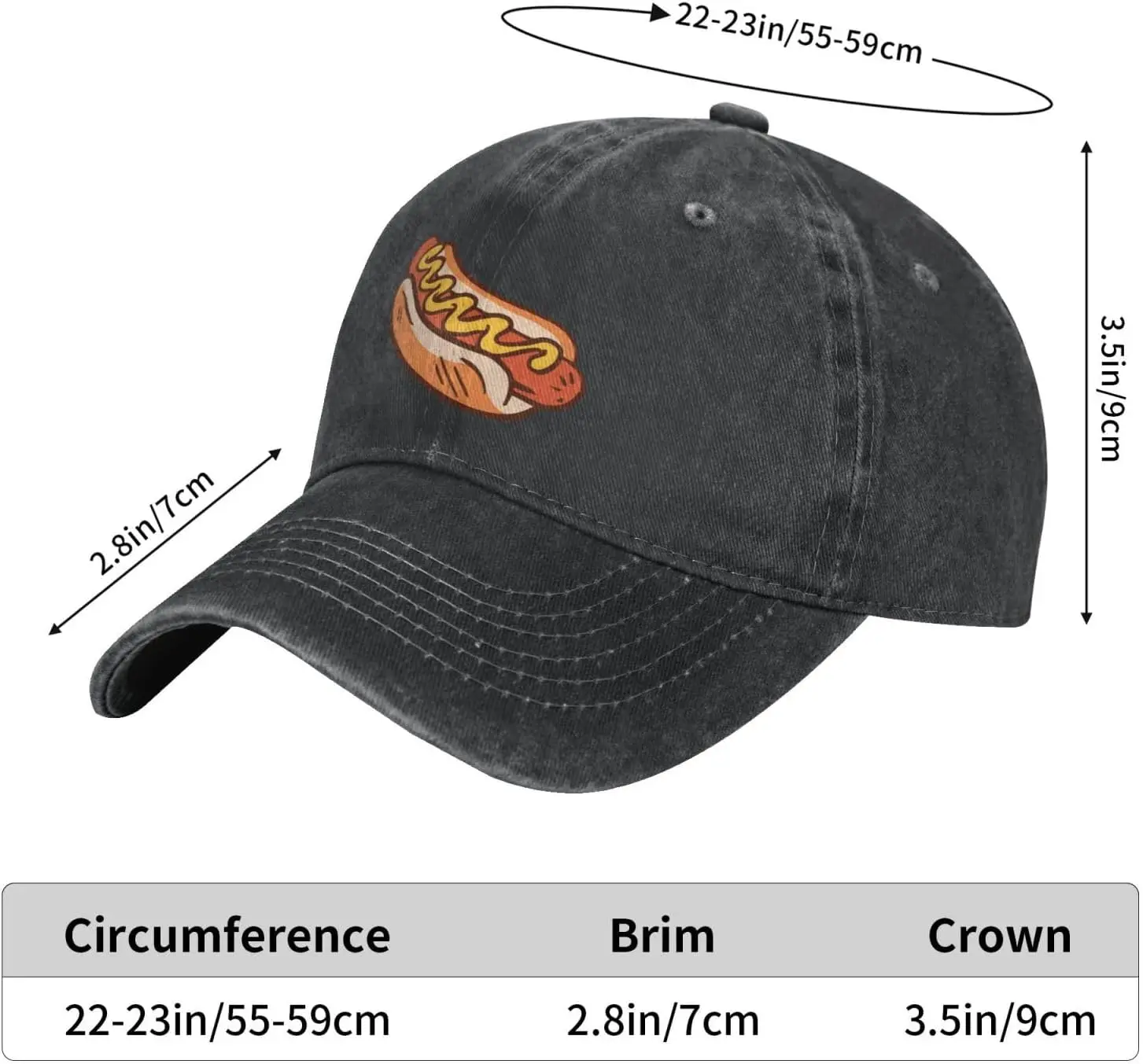 Gorra de mezclilla clásica aju - Food Snacks For Hiking reseña y precio