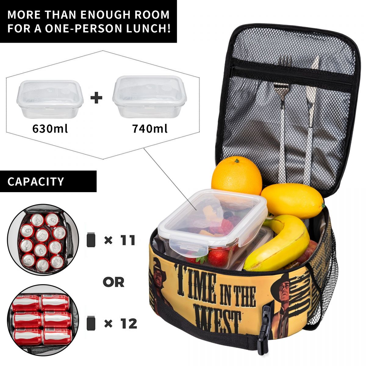 Bolsa térmica para comida, dis - Food Snacks For Hiking reseña y precio