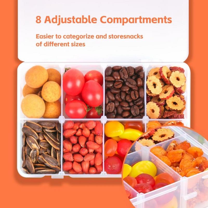 Pastillero de 8 rejillas, caja - Food Snacks With Iron reseña y precio