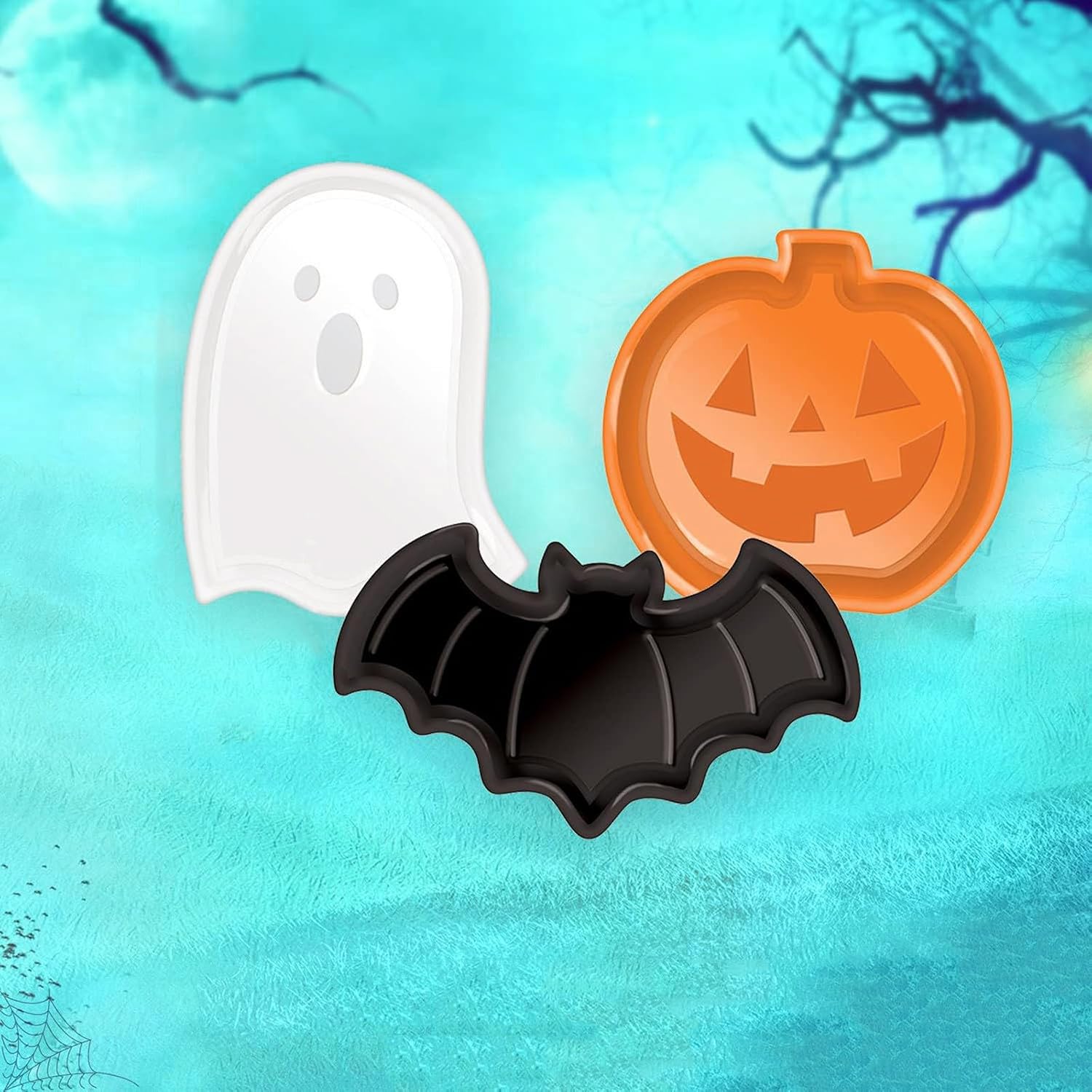 Juego de Platos Reutilizables  - Food Halloween Snacks reseña y precio