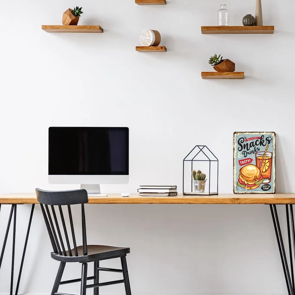 Letrero de metal de comida vin - Food Snacks With Iron reseña y precio